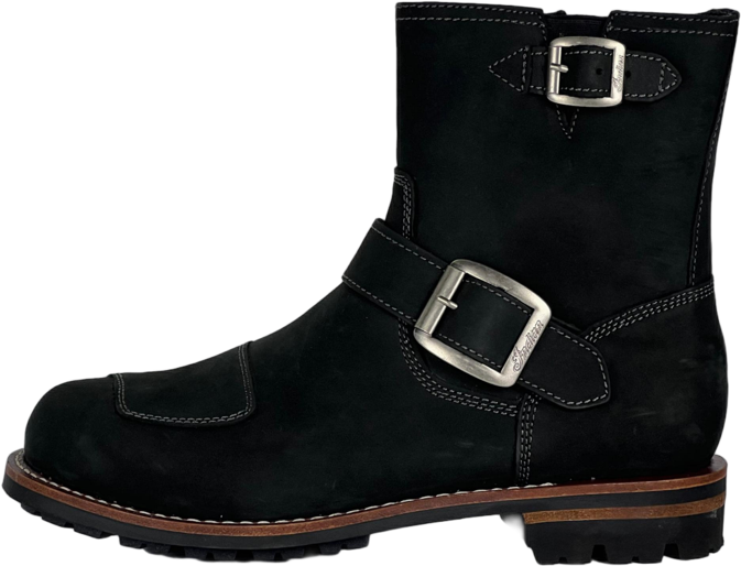 Black Buckle Boot